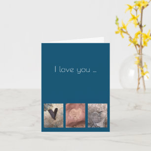I love you hearts greeting card
