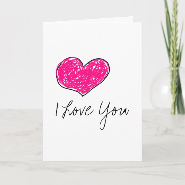 I Love You Holiday Card (Front)