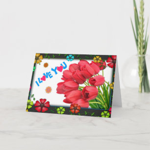 I love you holiday card