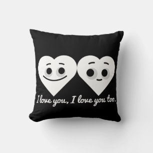 I LOVE YOU, I LOVE YOU TOO THROW PILLOW