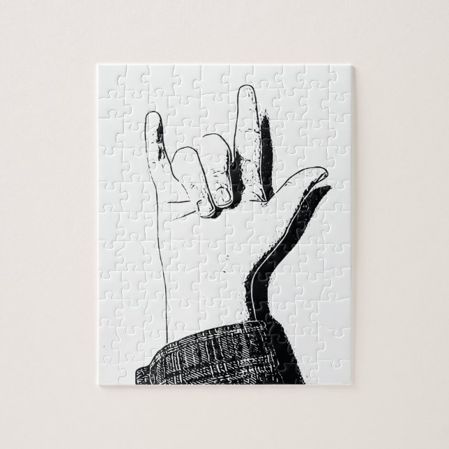 I love you in ASL - Puzzle (Vertical)