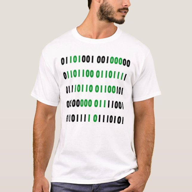 i love you in binary computer language T-Shirt (Front)