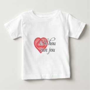 I love you in Dutch - Ik hou van jou Baby T-Shirt