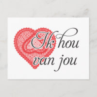 I love you in Dutch - Ik hou van jou