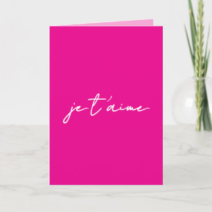 I Love You in French - Valentine's Day Card
