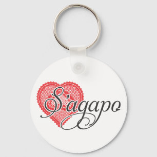I love you in Greek - S'agapo Keychain