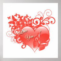 I LOVE YOU IN RED HEART
