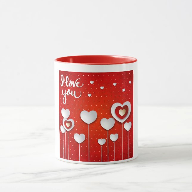 I love you in Red Mug (Center)