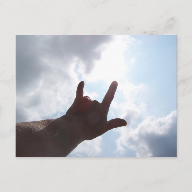 I LOVE YOU in Sign Language Postcard (Front)