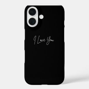I Love You iPhone 16 Pouch – Cute Romantic Case