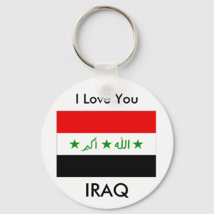 I Love You IRAQ Keychain