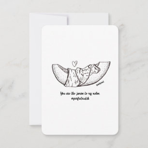 I Love You - Jamón and Melon, Flat Card