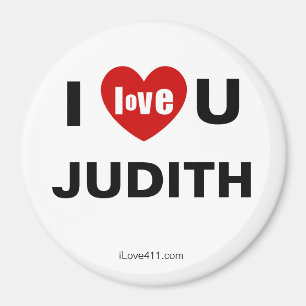 I Love You Judith Magnet