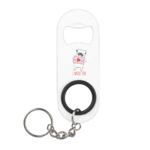 "I Love You Key Ring & Bottle Opener  Keychain Bottle Opener