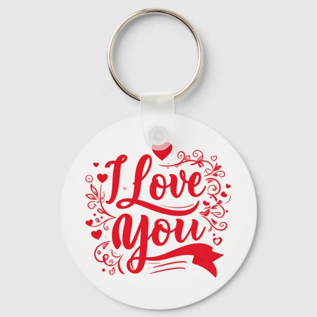 i love you keychain (Front)