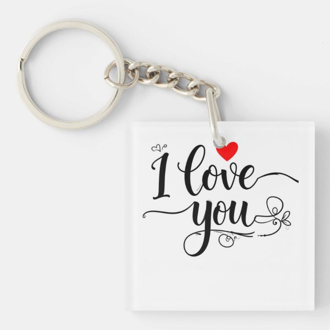 I love you keychain (Front)