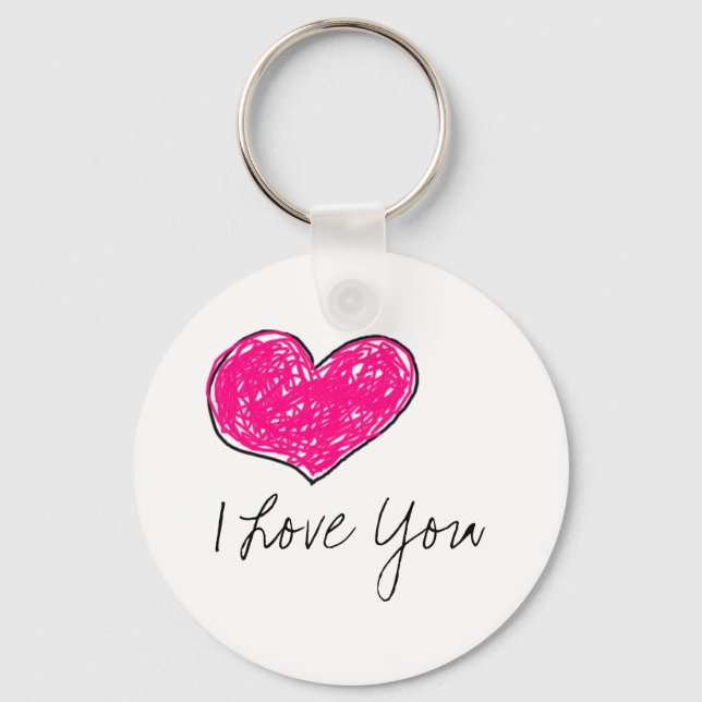 I Love You Keychain (Front)