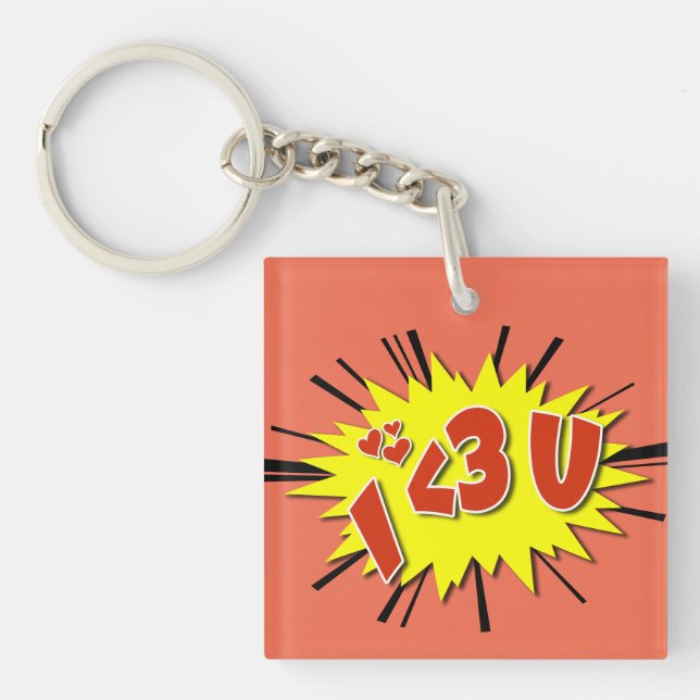I love you keychain (Front)