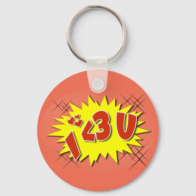 I love you keychain (Front)