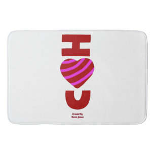 I Love You Large Bath Mat