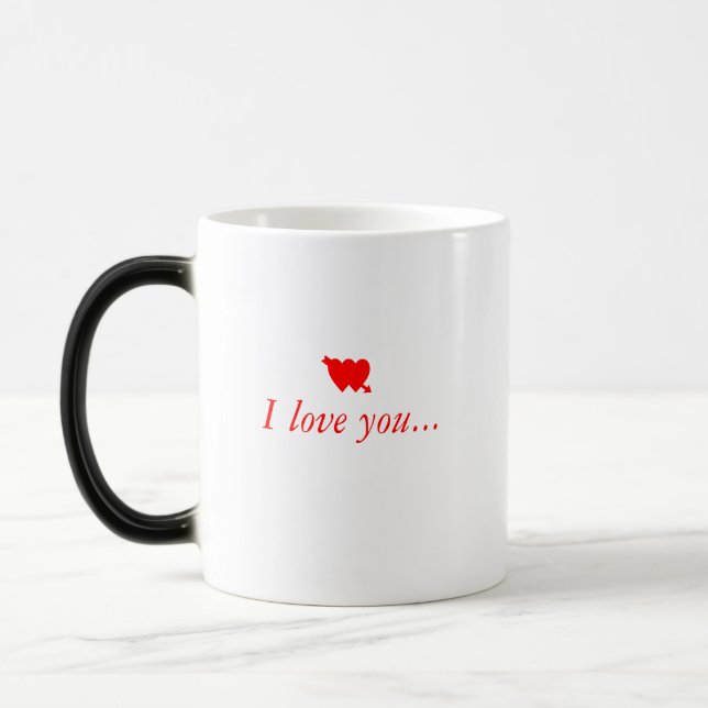 I love you (left hand) magic mug (Left)