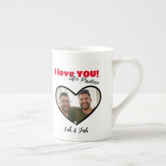 I Love YOU, Life Partner, Couples Mug