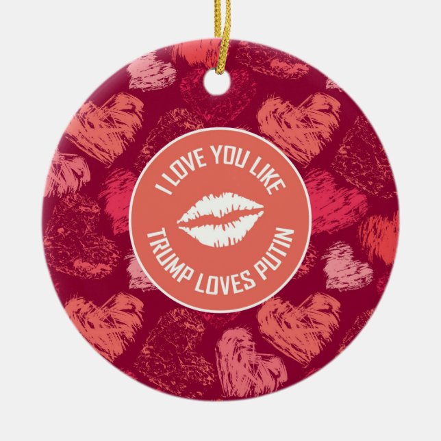 I LOVE YOU LIKE... CERAMIC ORNAMENT (Front)
