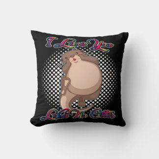 I Love You Like No Otter Throw Pillow