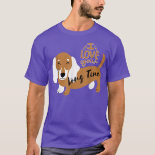 I Love You Long Time Dachshund Sausage Dog Lover T-Shirt