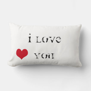 I love you lumbar pillow