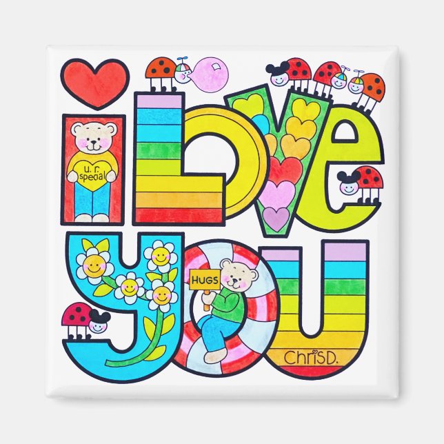 I Love You Magnet (Front)