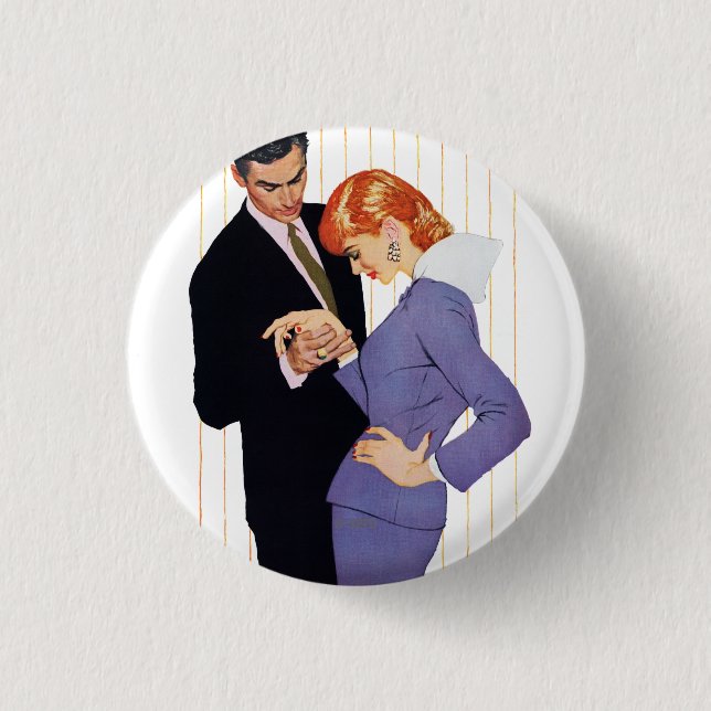 I Love You, Mama Girl 1 Inch Round Button (Front)