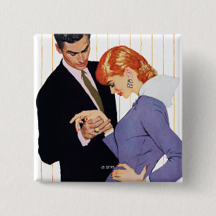 I Love You, Mama Girl 2 Inch Square Button