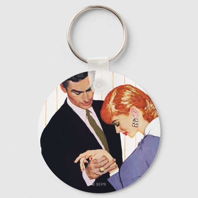 I Love You, Mama Girl Keychain (Front)