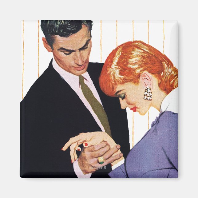 I Love You, Mama Girl Magnet (Front)