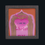 I love You Merry Christmas Heart Keepsake Box<br><div class="desc">I love You Merry Christmas heart Beautiful amazing monogram with beautiful sentimental words of Love during this Christmas Holiday season and winter celebrations of the year. One of the latest Christmas colours to make this beautiful season a blessed Christmas with love joy and happiness. The wonderful of love is the...</div>