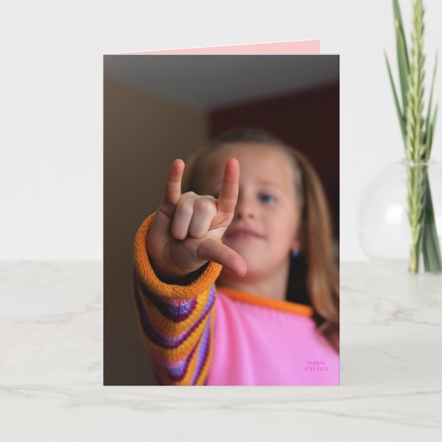 I Love You (message inside) Card (Front)