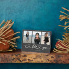 I Love You Modern Heart Script Photo Collage