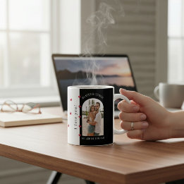I love you! modern stylish valentines  photo coffee mug