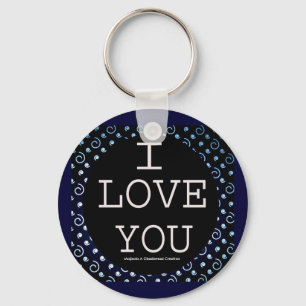 I LOVE YOU MOJISOLA A GBADAMOSI KEYCHAIN