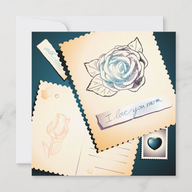 I love you mom, card (Front)