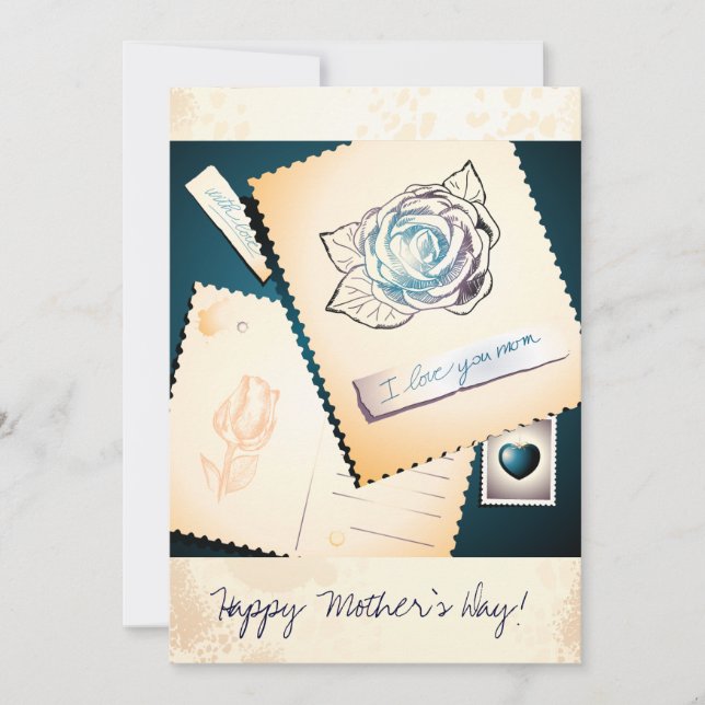 I love you mom, card (Front)