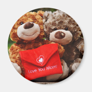 I LOVE YOU MOM - Cute & Cuddly Teddy Bears Magnet