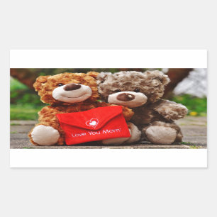 I LOVE YOU MOM - Cute & Cuddly Teddy Bears Sticker