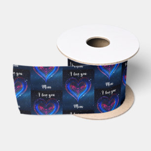 I Love You Mom / Galactic Gift Ribbon Satin Ribbon