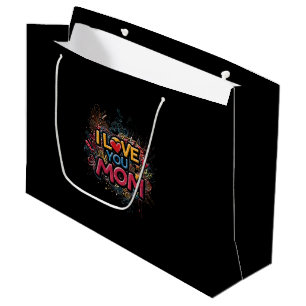 I Love You Mom / Graffiti Style Gift Bag