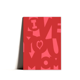 I Love You Mom Happy Mothers Day Humour  Holiday Card