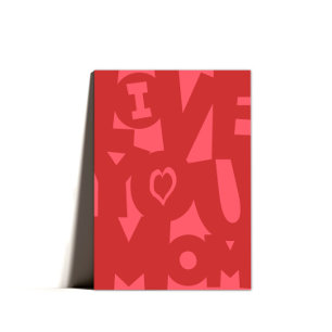 I Love You Mom Happy Mothers Day Humour  Holiday Card