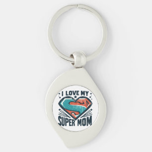 I Love You Mom Keychain