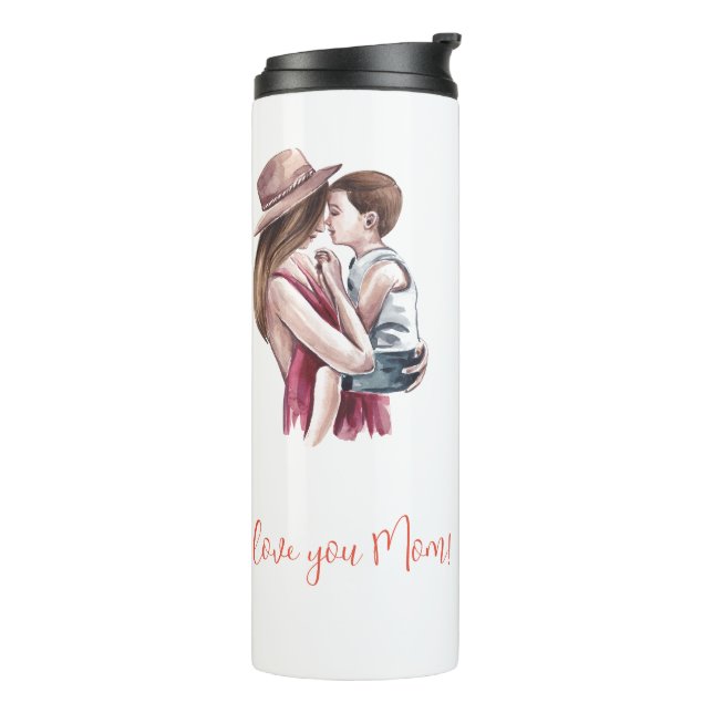 "I Love you Mom!" Mother & Child  Thermal Tumbler (Rotated Left)